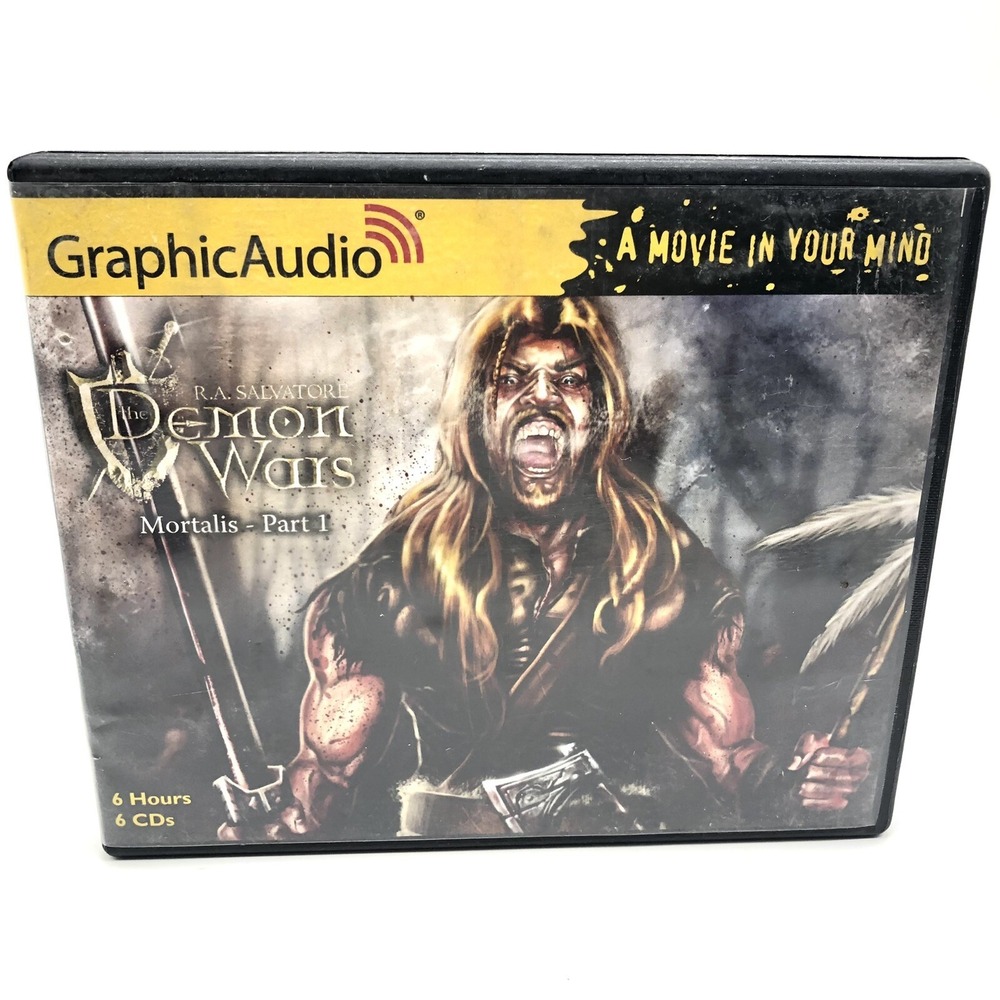 RA Salvatore The Demon Wars Mortalis Part 1 Graphic‎ Audio Book CDs Rated Mature